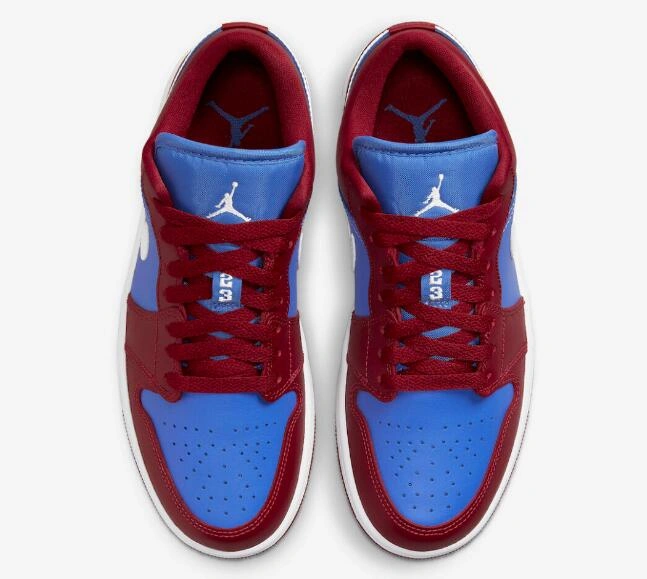 Air Jordan 1 Low Burgundy Blue