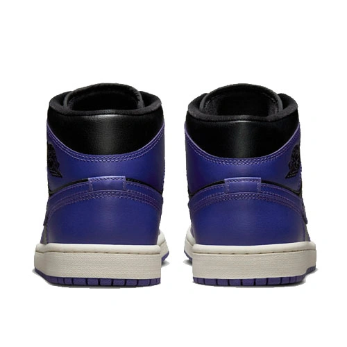 Cheap Air Jordan 1 Mid Black Purple