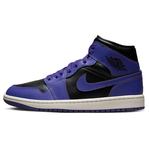 Cheap Air Jordan 1 Mid Black Purple