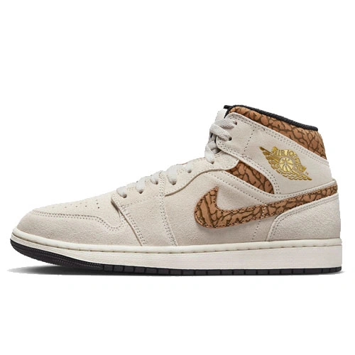 Air Jordan 1 Mid Brown Elephant