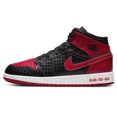 Air Jordan 1 Mid GS Bred