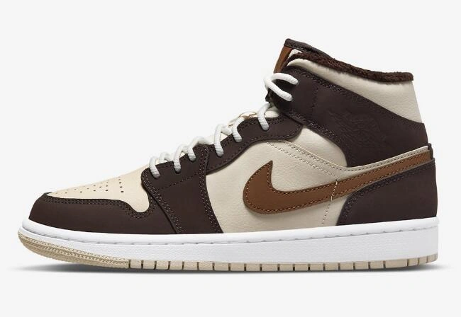 Air Jordan 1 Mid Pink Brown
