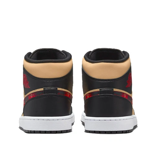 Cheap Air Jordan 1 Mid Tartan Swoosh