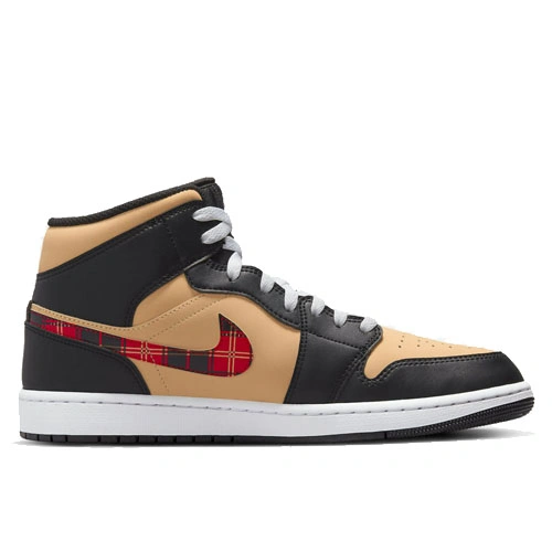 Air Jordan 1 Mid Tartan Swoosh