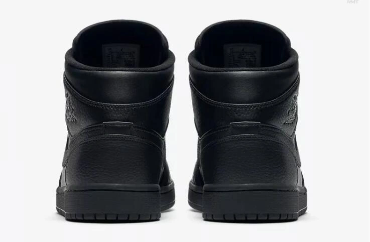 Affordable Air Jordan 1 Mid TripleBlack
