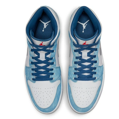 Cheap Air Jordan 1 Mid White Blue