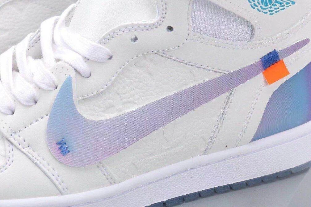 Cheap Air Jordan 1 Retro White Purple-1