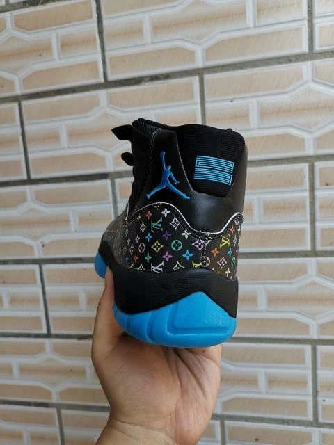 Air Jordan 11 Black Blue New-1