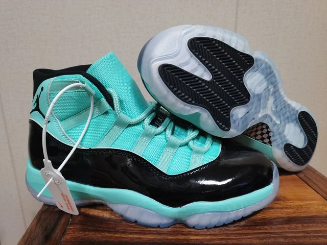 Air Jordan 11 Black Light Green Women