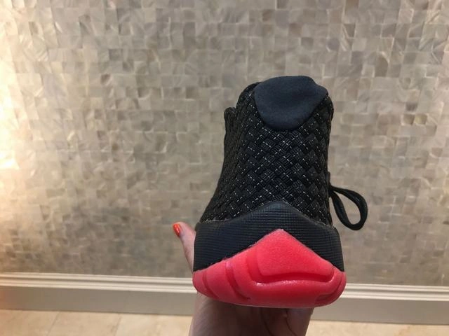 Air Jordan 11 Black Red Woven -1