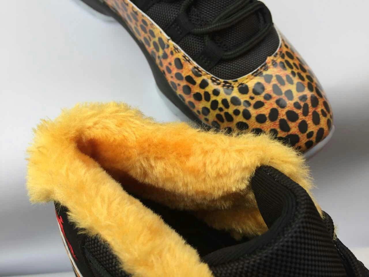 Cheap Air Jordan 11 Gold Leopard-1