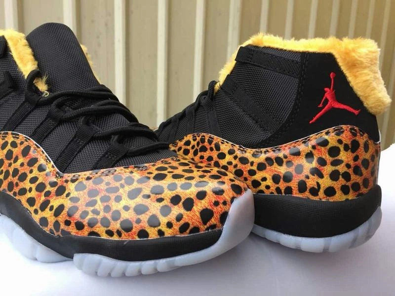 Cheap Air Jordan 11 Gold Leopard-1