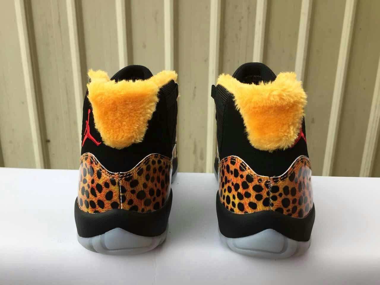 Cheap Air Jordan 11 Gold Leopard-1