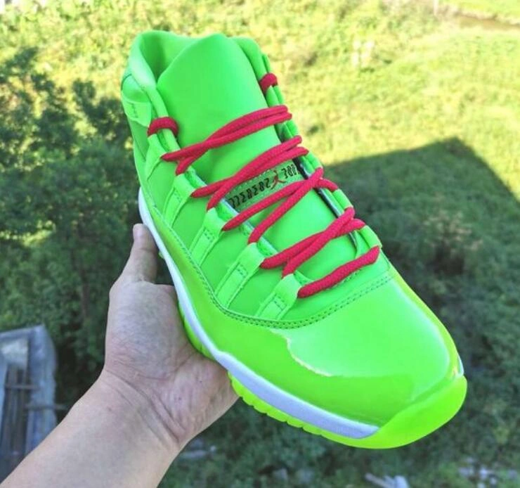 Air Jordan 11 Green Powder Women