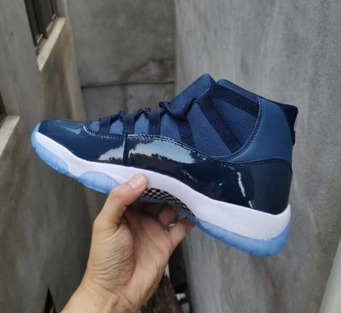 Air Jordan 11 High Navy Blue-1