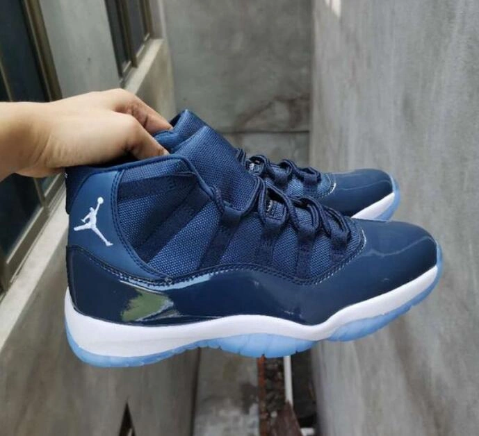 Air Jordan 11 High Navy Blue-1