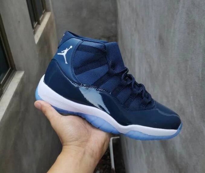Air Jordan 11 High Navy Blue-1