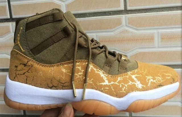 Air Jordan 11 High Olive Gold-1