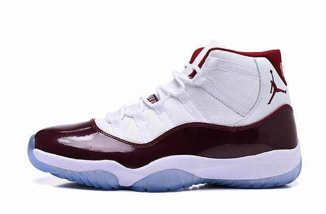 Air Jordan 11 High White WineRed-1