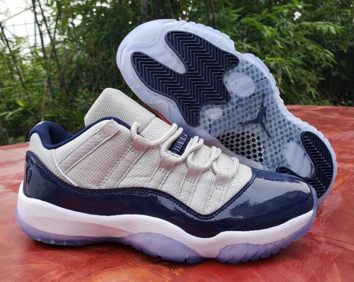 Air Jordan 11 Low Navy Blue-1
