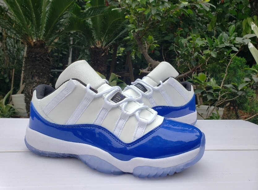 Air Jordan 11 Low White Blue-1