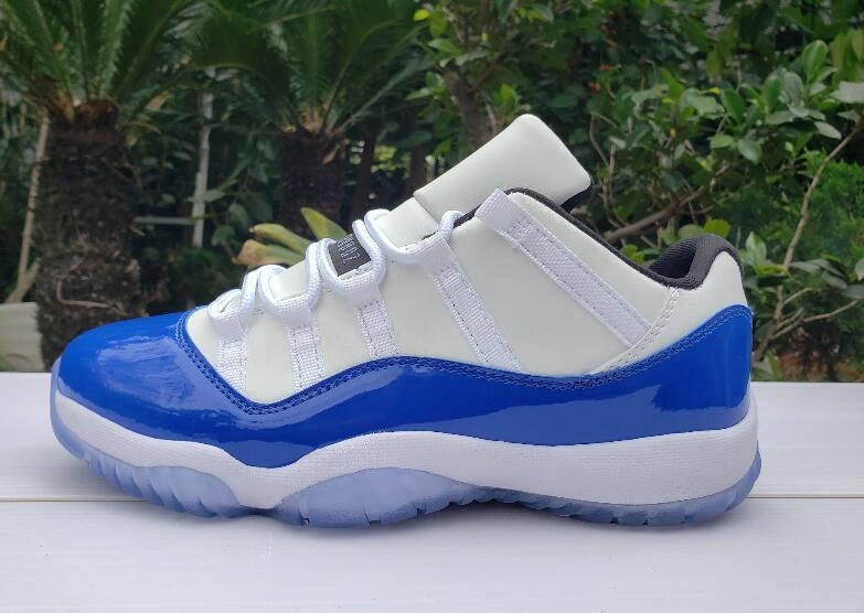 Air Jordan 11 Low White Blue-1