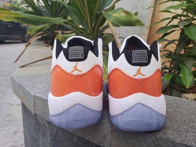 Air Jordan 11 Low White Orange-1