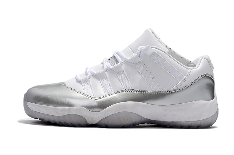 Air Jordan 11 Low White Silver-1