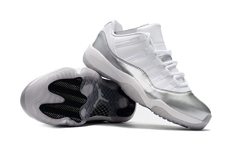 Air Jordan 11 Low White Silver-1