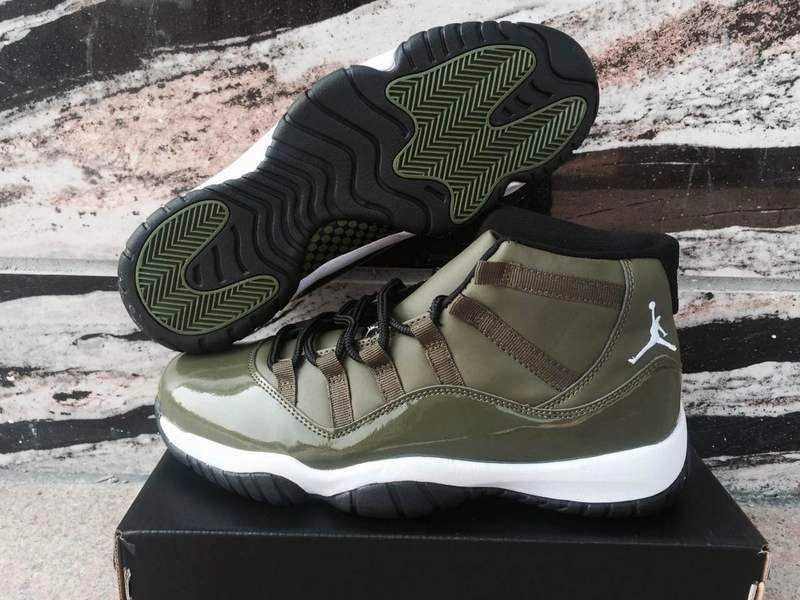 Air Jordan 11 Olive Green-1