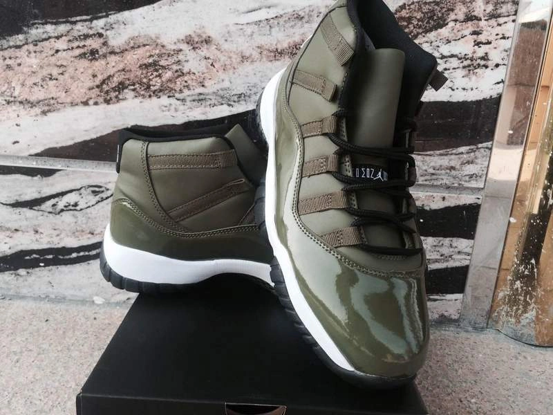 Air Jordan 11 Olive Green-1