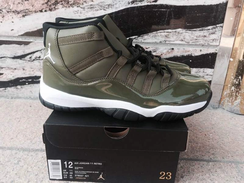 Air Jordan 11 Olive Green-1