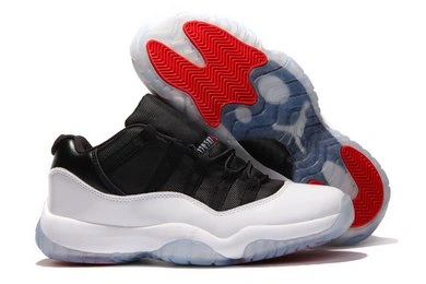 Air Jordan 11 Retro Low White Black Red