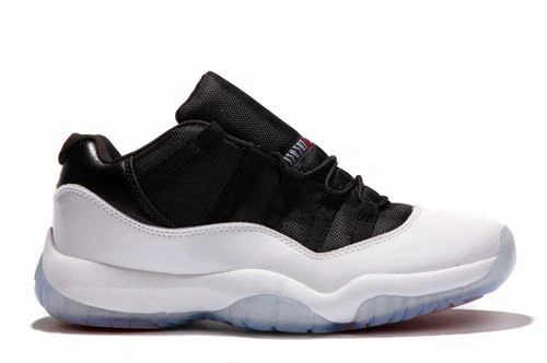 Air Jordan 11 Retro Low White Black Red