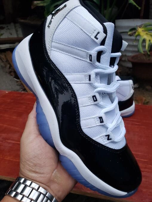 Air Jordan 11 White Black Printing-1