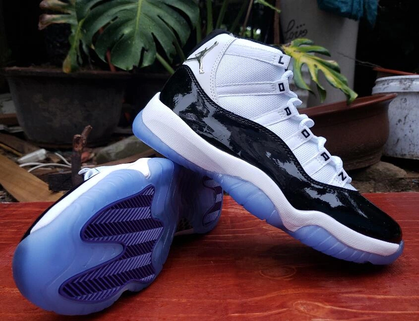 Air Jordan 11 White Black Printing-1