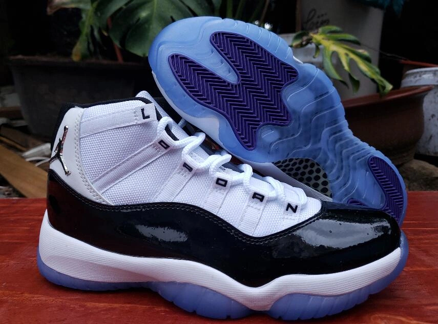 Air Jordan 11 White Black Printing-1