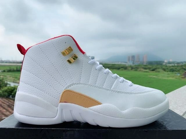 Air Jordan 12  FIBA White Red Black-1