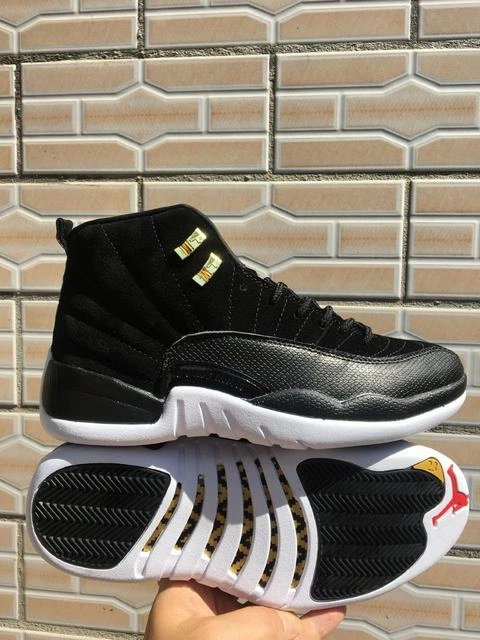Air Jordan 12 Black White New-1