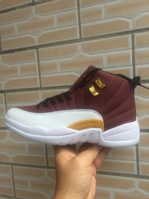 Air Jordan 12 Brown White-1