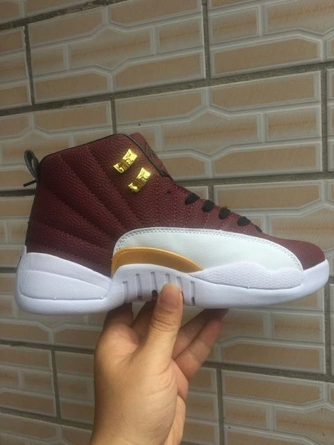 Air Jordan 12 Brown White-1