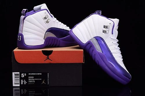 Air Jordan 12 GS “Kings” Purple White-1