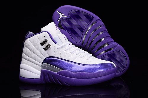 Air Jordan 12 GS “Kings” Purple White-1