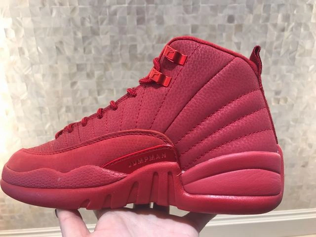 Air Jordan 12 GS Red Suede