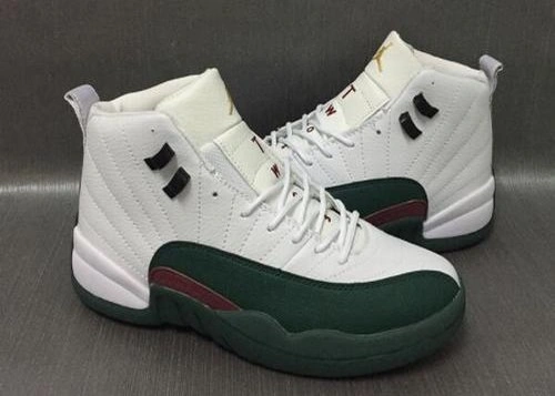 Air Jordan 12 Retro White Dark Green