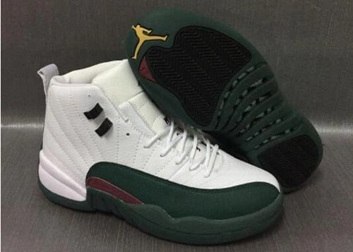 Air Jordan 12 Retro White Dark Green