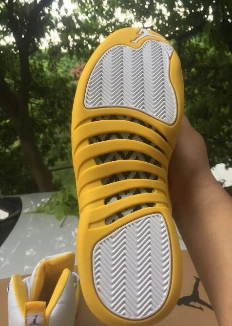 Air Jordan 12 Retro Yellow White-1