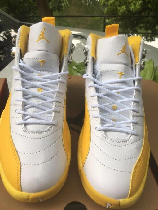 Air Jordan 12 Retro Yellow White-1