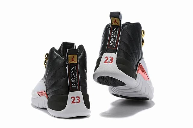 Air Jordan 12 White Red Gold-1