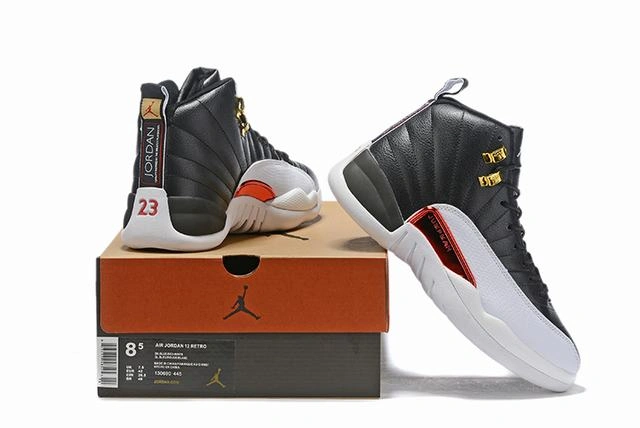 Air Jordan 12 White Red Gold-1